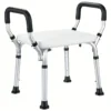 Adjustable Shower Chair with Armrests