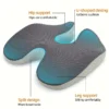 Ergonomic Memory Foam Seat Cushion